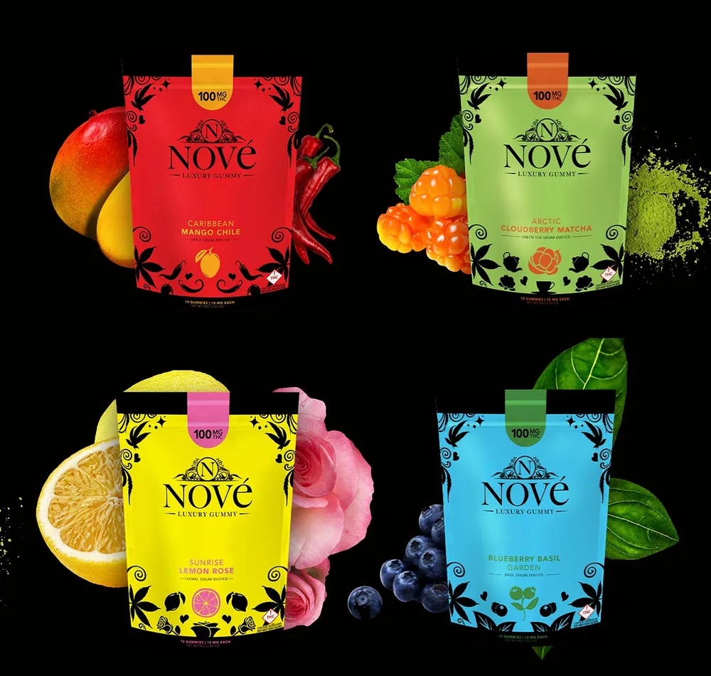 Nové Luxury Gummies in four flavors