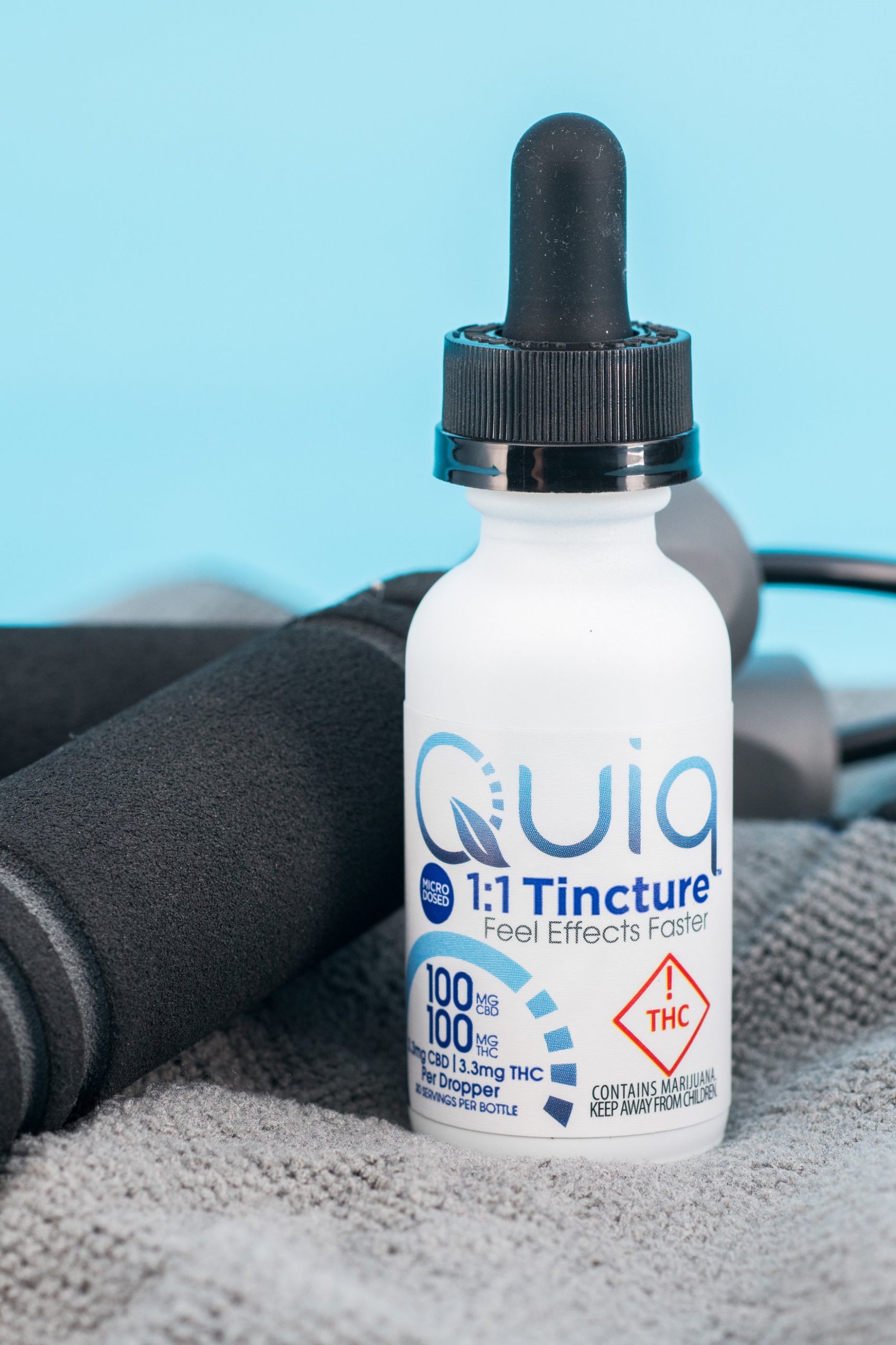 Qiuq fast-acting, CBD-infused tincture; improve athletic recovery with cannabis edibles.